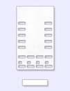 Vodavi 2702, 2703, 2704, 2705 Labels (for Phones w/Partially-Opaque Cover)