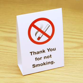No Smoking Tent Cards