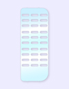 LG Ericsson iPECS LDP-9030D, Vertical 9000 30-Button Plastic Cover