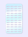 LG Ericsson LDP-9048DSS, Vertical Edge 9000 48-Button DSS Plastic Cover