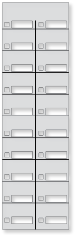 Toshiba DKT 2000 20-Button Label Faceplate